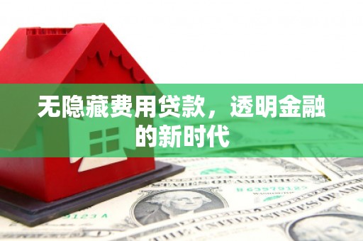 赣州无隐藏费用贷款，透明金融的新时代
