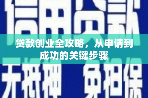 岳阳楼贷款创业全攻略，从申请到成功的关键步骤