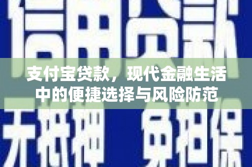 镜湖支付宝贷款，现代金融生活中的便捷选择与风险防范