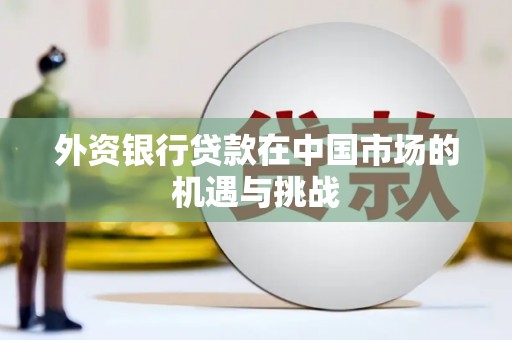 安化外资银行贷款在中国市场的机遇与挑战