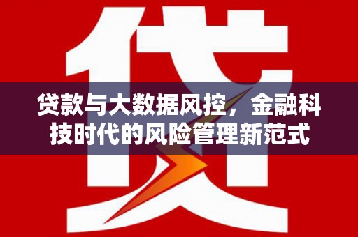 信州贷款与大数据风控，金融科技时代的风险管理新范式