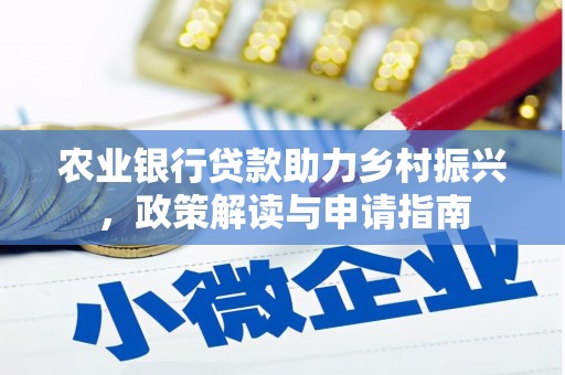 新林农业银行贷款助力乡村振兴，政策解读与申请指南