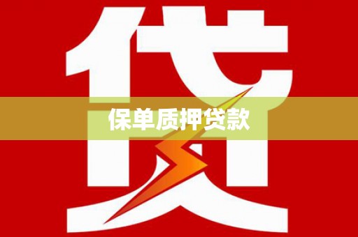 泌阳保单质押贷款