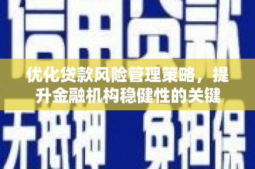 清丰优化贷款风险管理策略，提升金融机构稳健性的关键