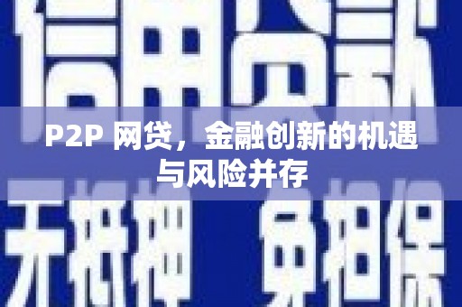 大名P2P 网贷，金融创新的机遇与风险并存