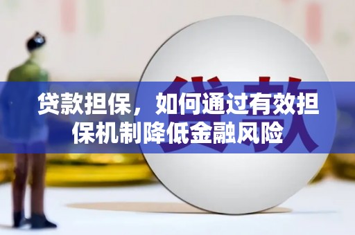 镇原贷款担保，如何通过有效担保机制降低金融风险