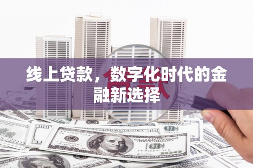 理县线上贷款，数字化时代的金融新选择
